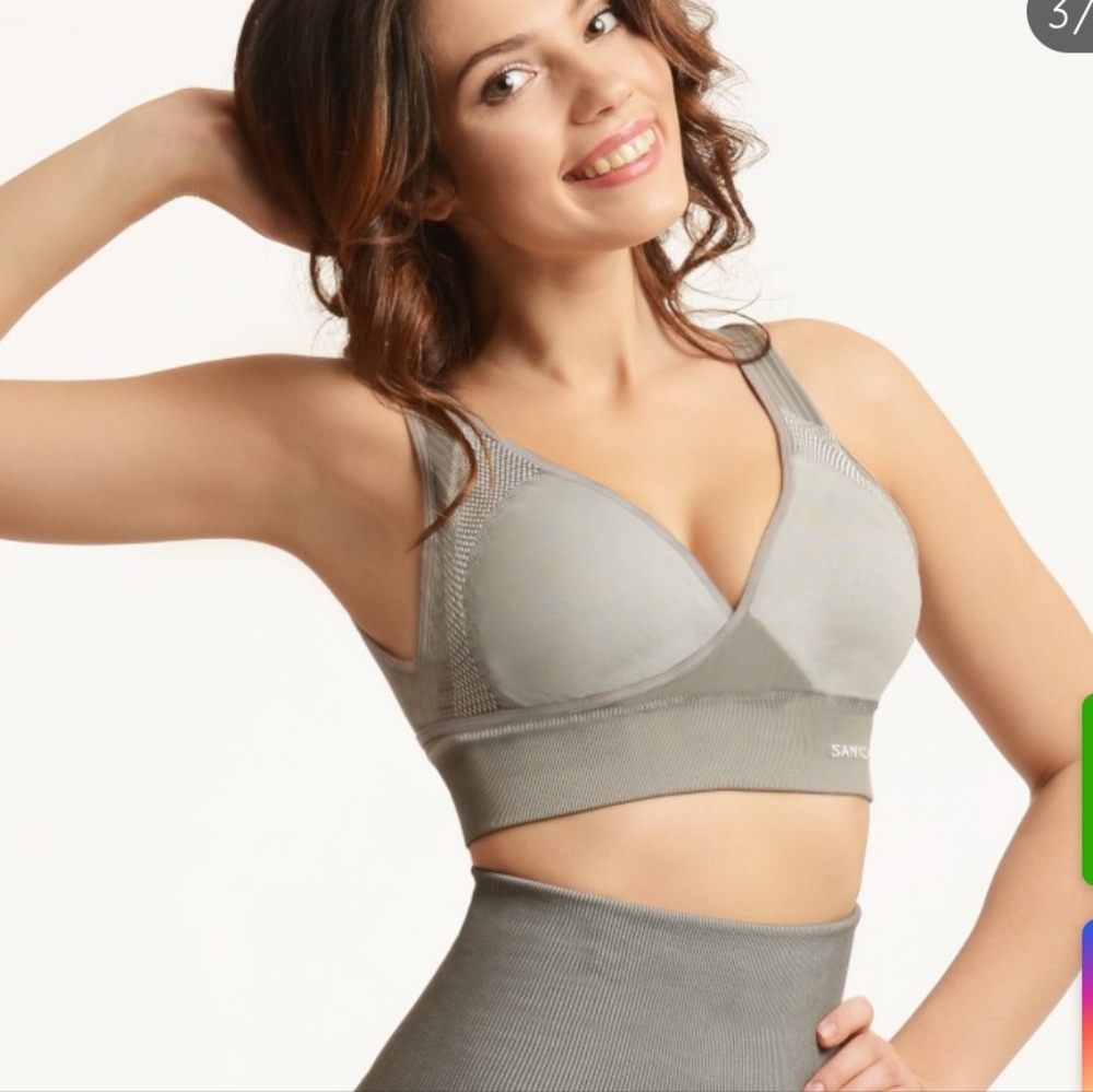 Sankom Patent Bra In Grey